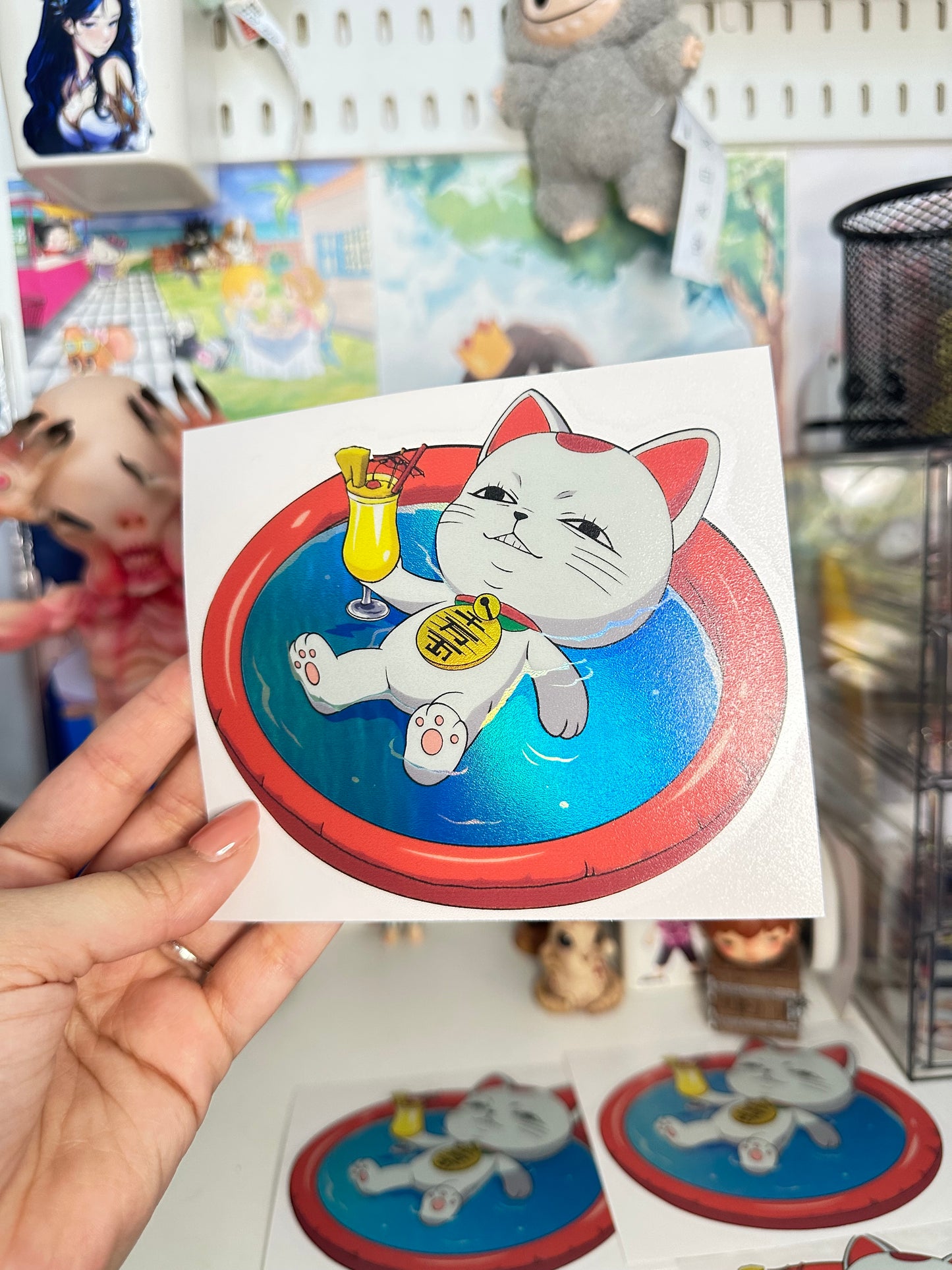 Cat in the pool