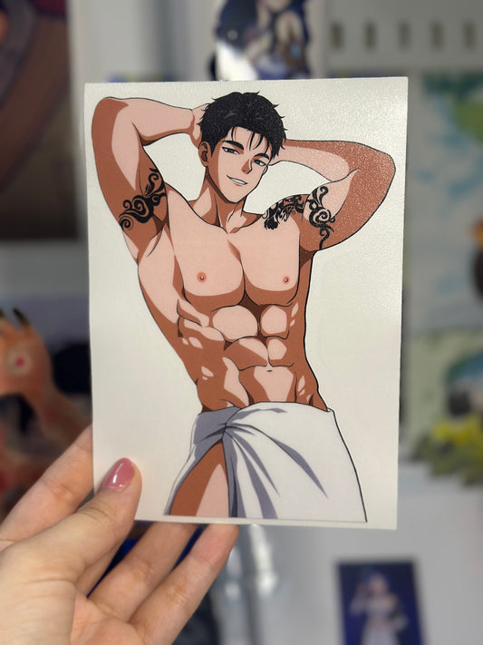 Boy w towel