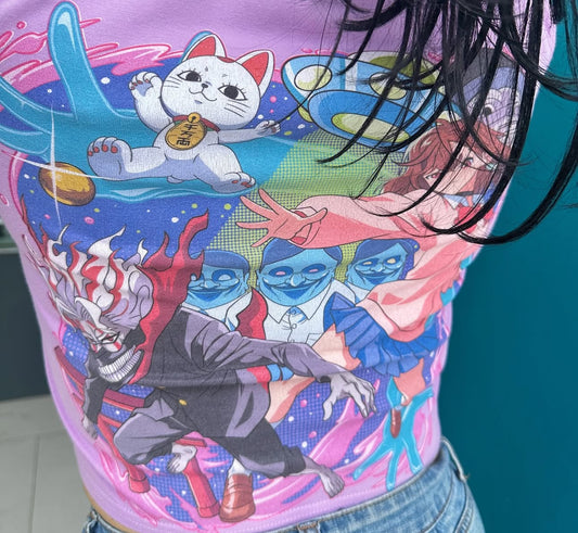 Alien and Ghost (Crop tee)
